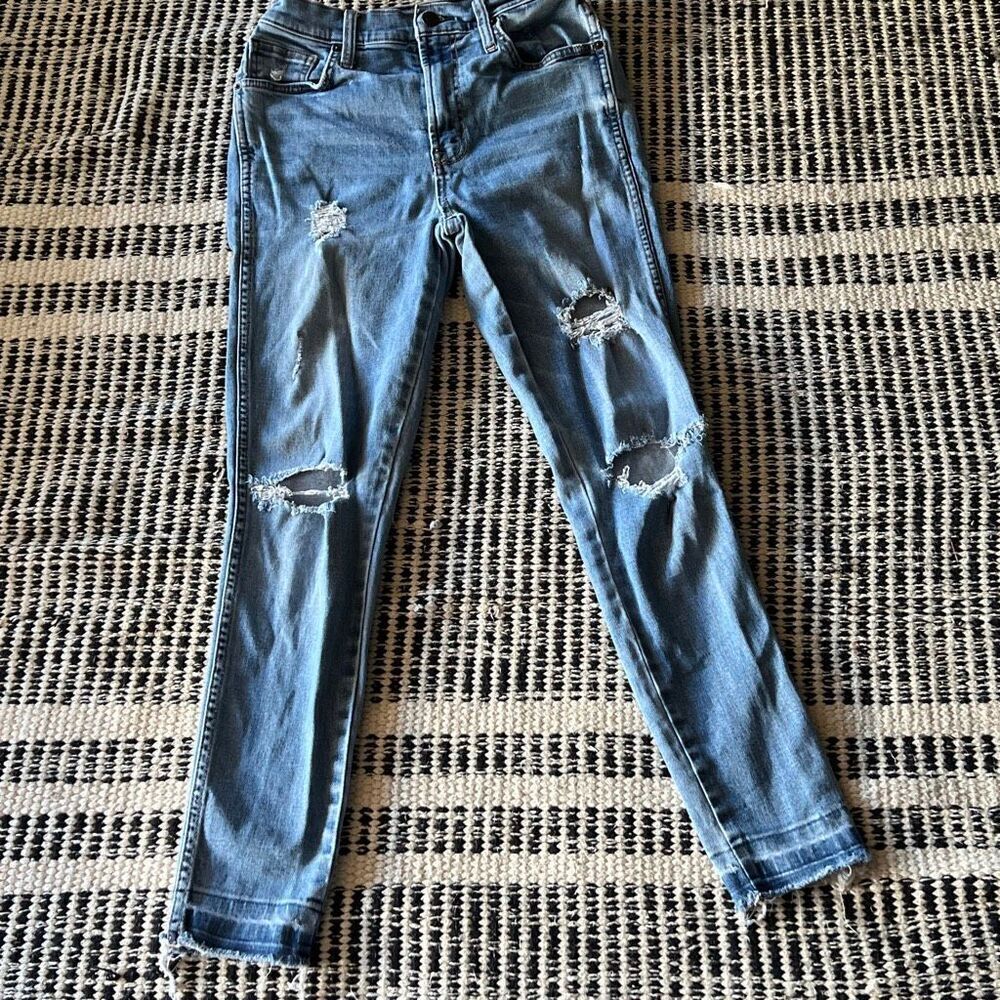 Arizona Distressed Sie 5 high waisted skinny jeans distressed